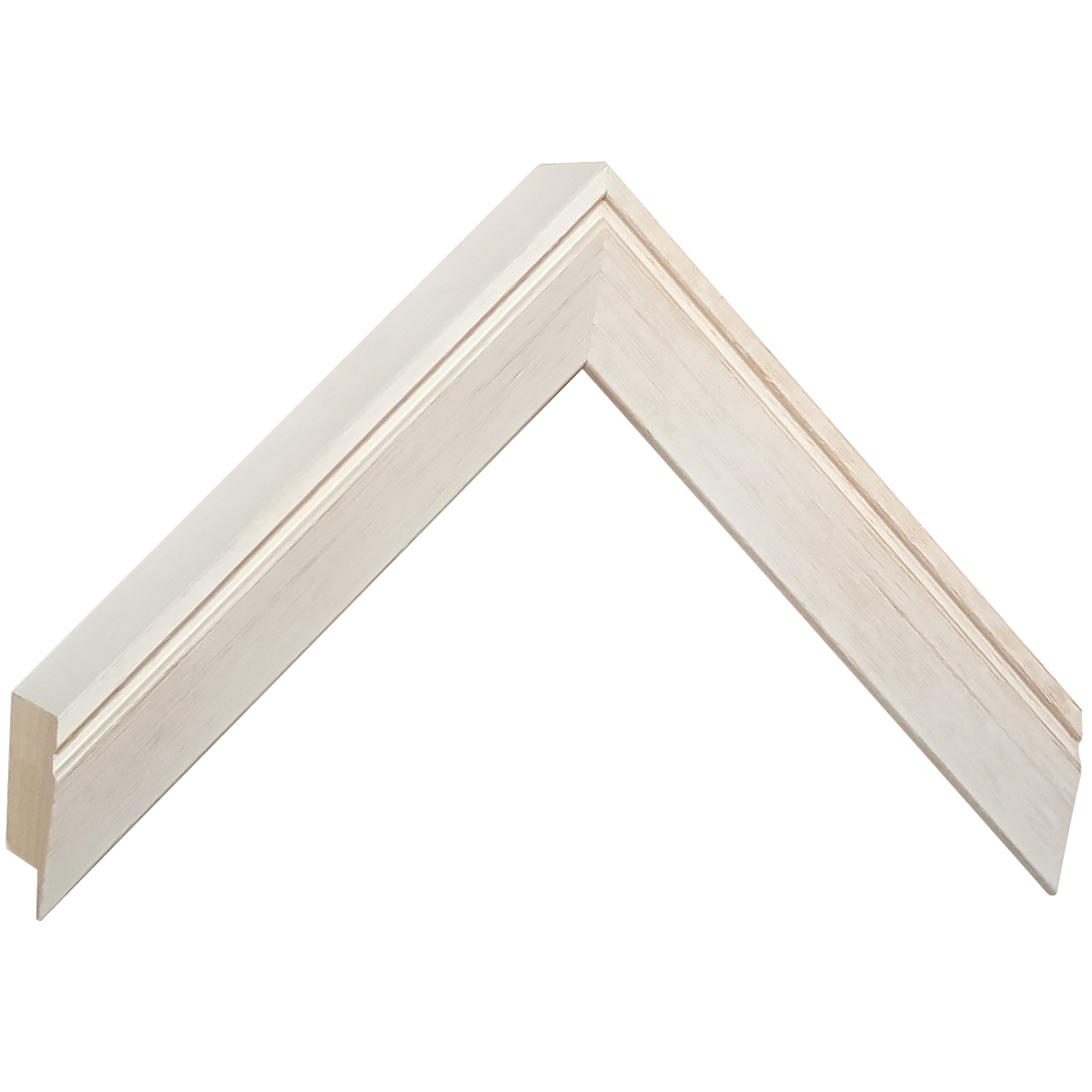 Moulding ayous, width 28mm, height 40 - Cream - Sample