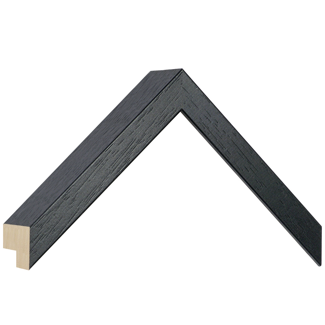 Moulding ayous, width 37mm, height 23 - Black - Sample