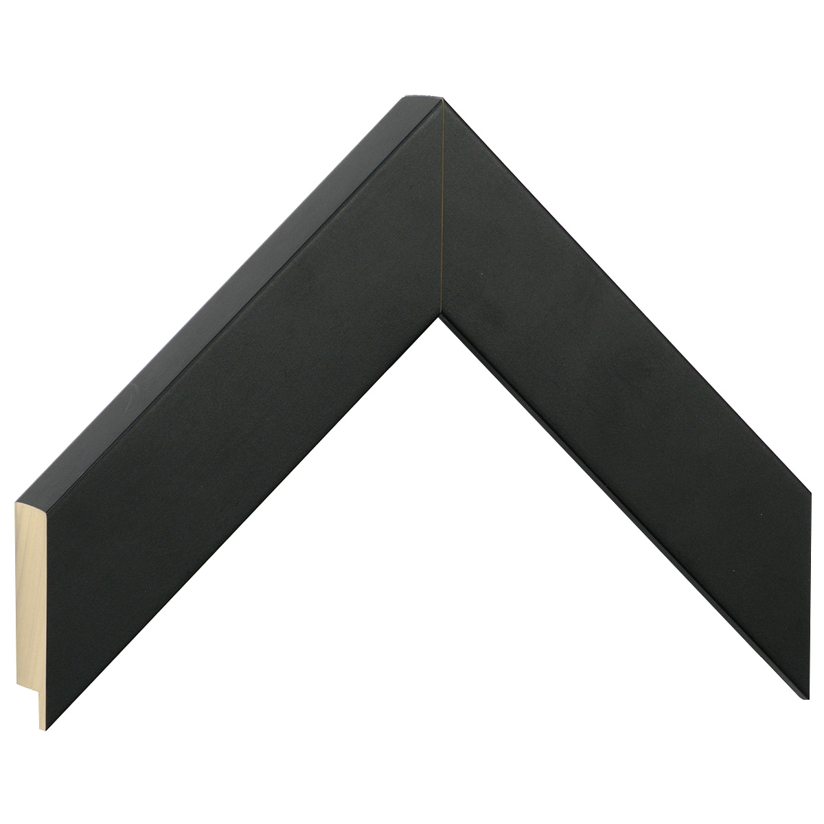 Moulding ayous, width 40mm height 32 - black - Sample