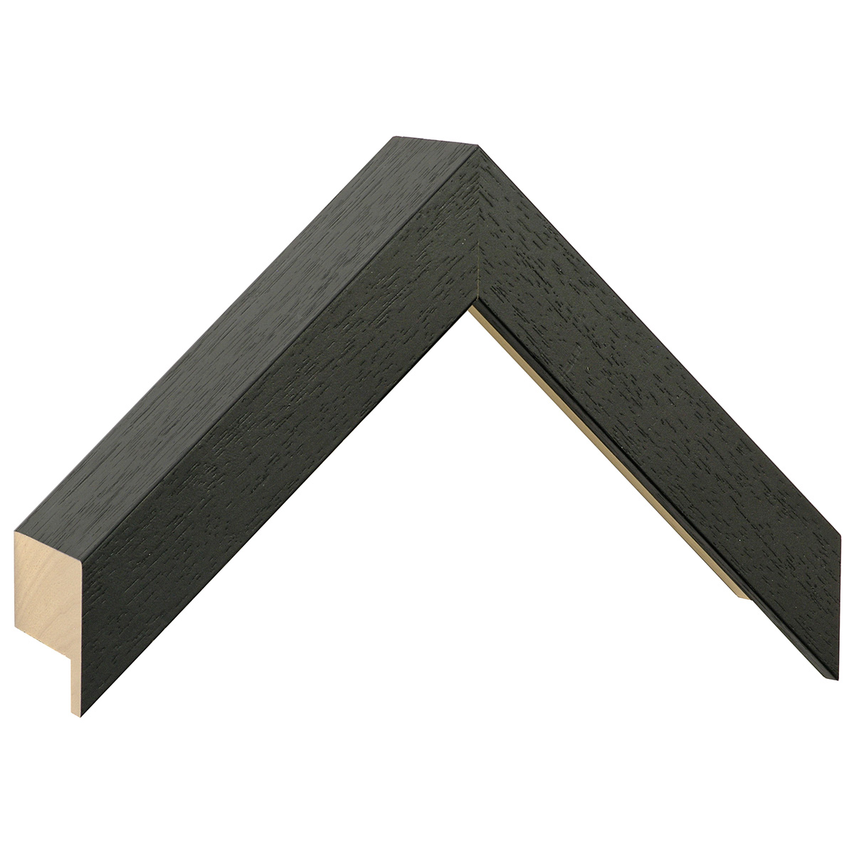 Moulding ayous, width 29mm, height 69, black - Sample