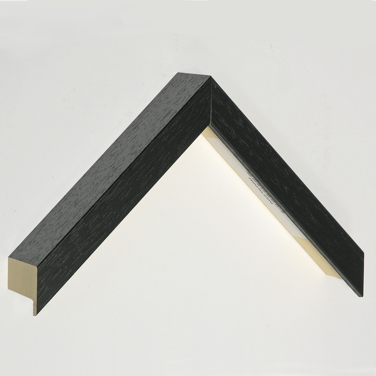 Moulding ayous Width 20mm Height 45 - Black, open grain - Sample