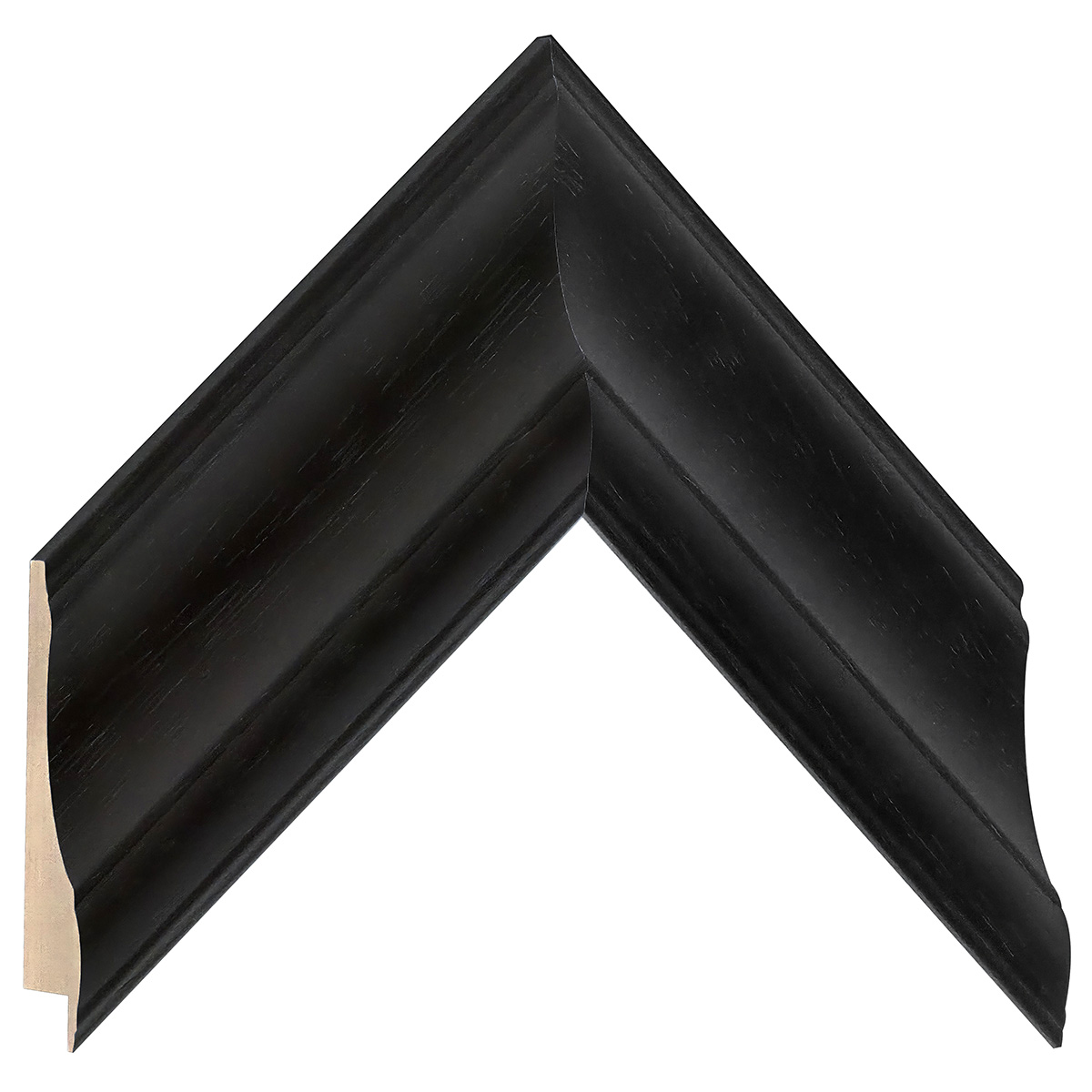 Moulding ayous, width 67mm, height 32 - Black - Sample