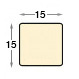 Stretcher bars, bare ayous, 15x15mm - Profile