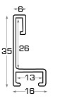 Aluminum moulding - Black - Profile