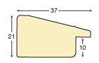 Деревянный багет, ель, ширина 37мм, крашеный с эффектами - Profile