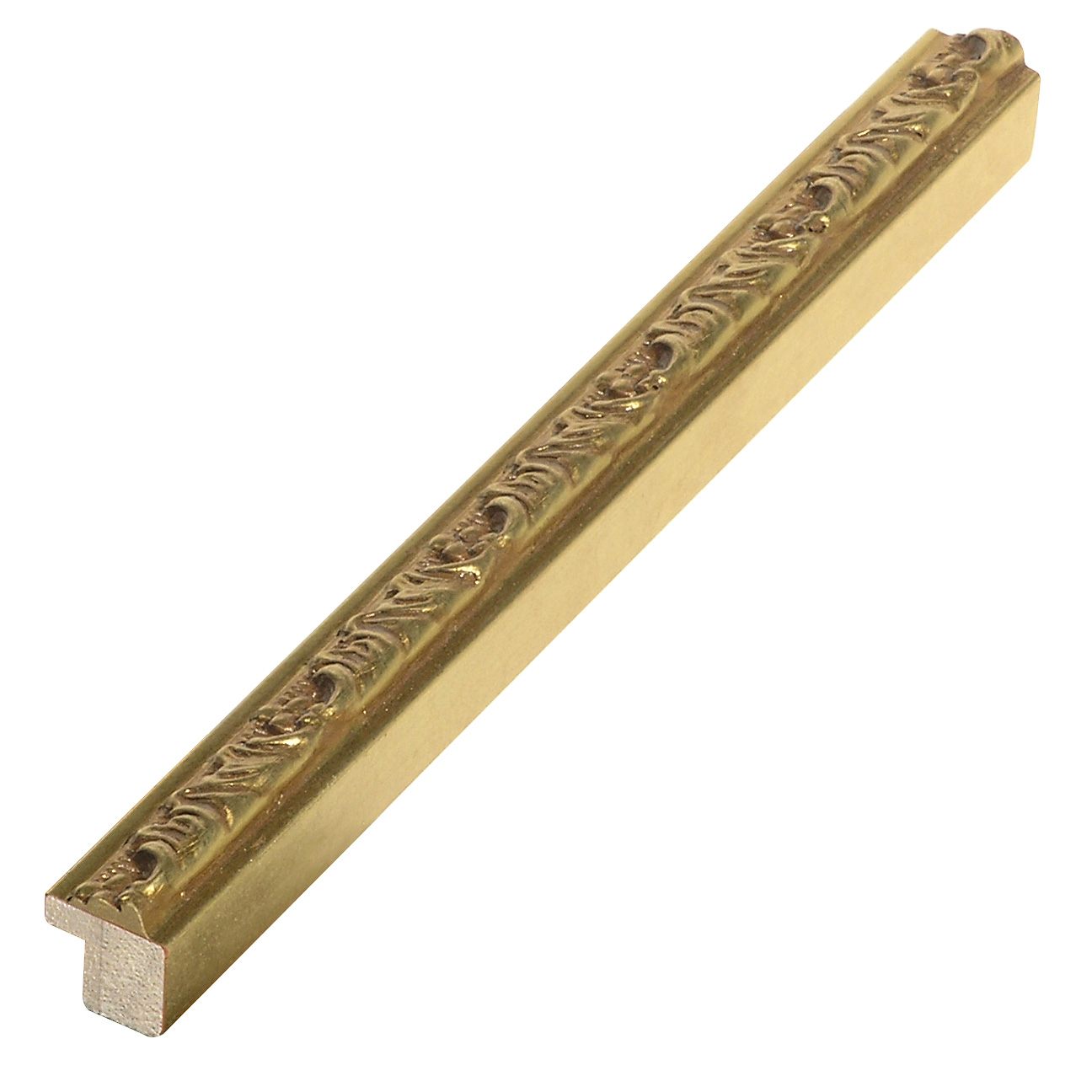 Moulding finger-jointed pine Width 16mm Height 17 - Gold, decorati