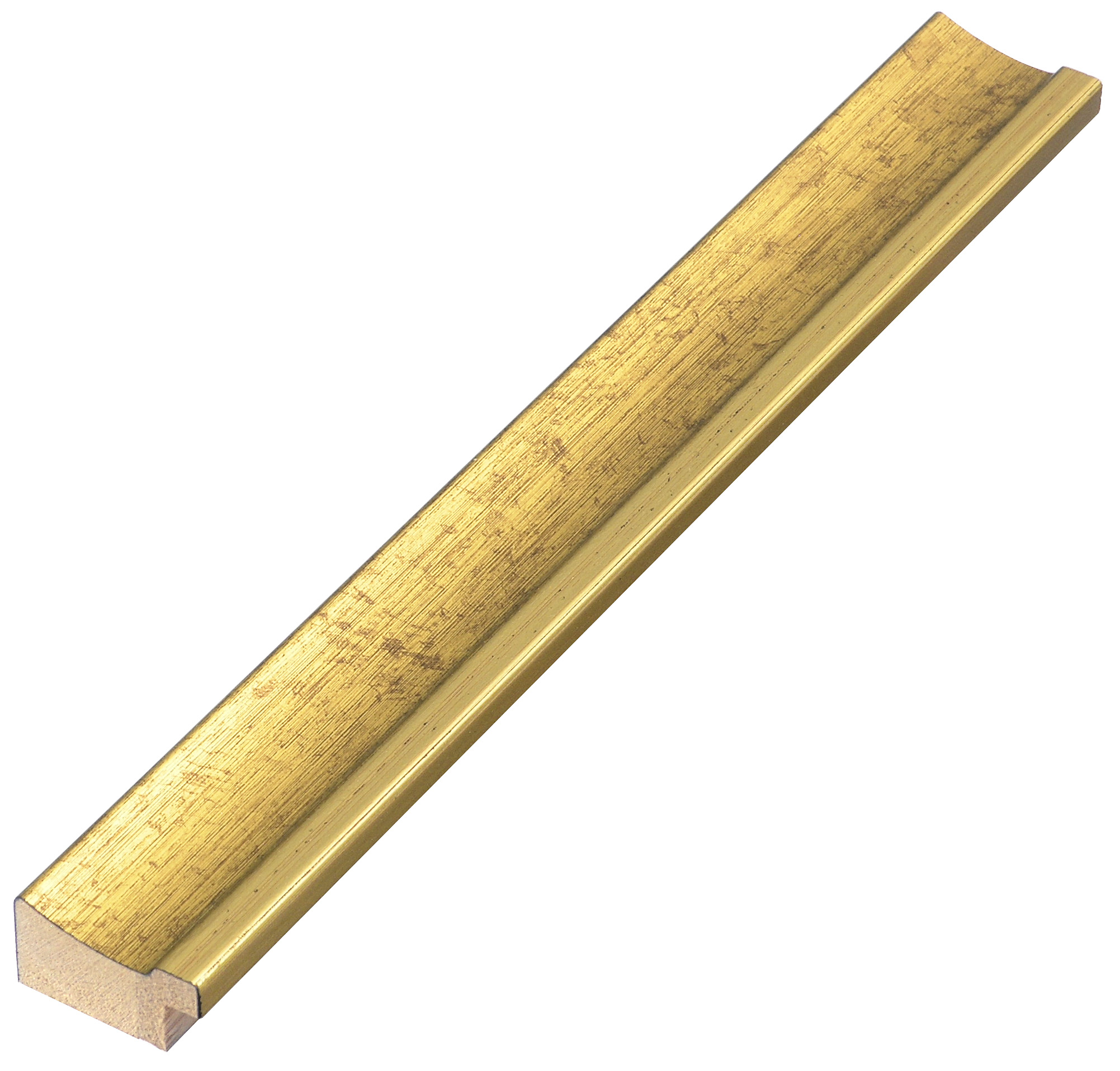 Moulding finger-jointed pine, width 25mm - gold