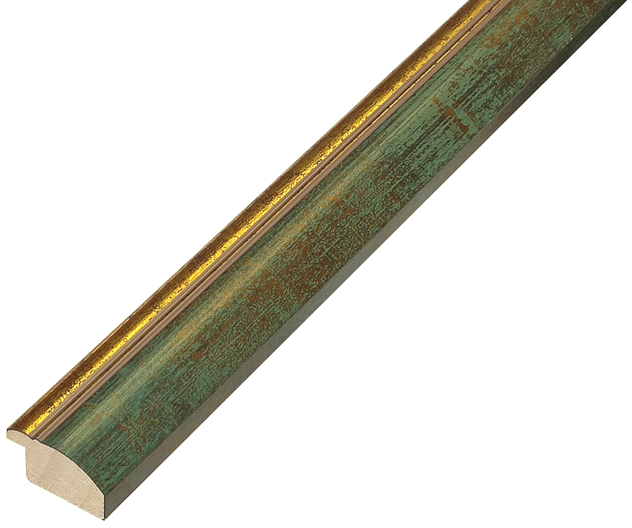 Moulding ayous, width 26mm, height 14 - Forest green