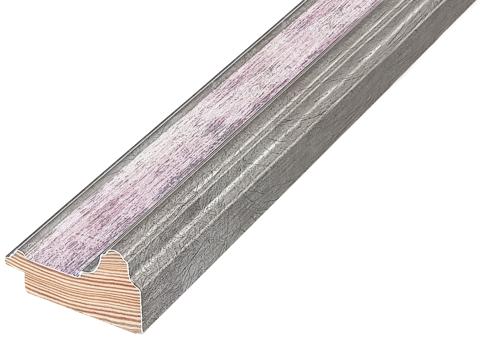 Moulding finger-jointed pine, width 57mm, height 33 - Sunrise