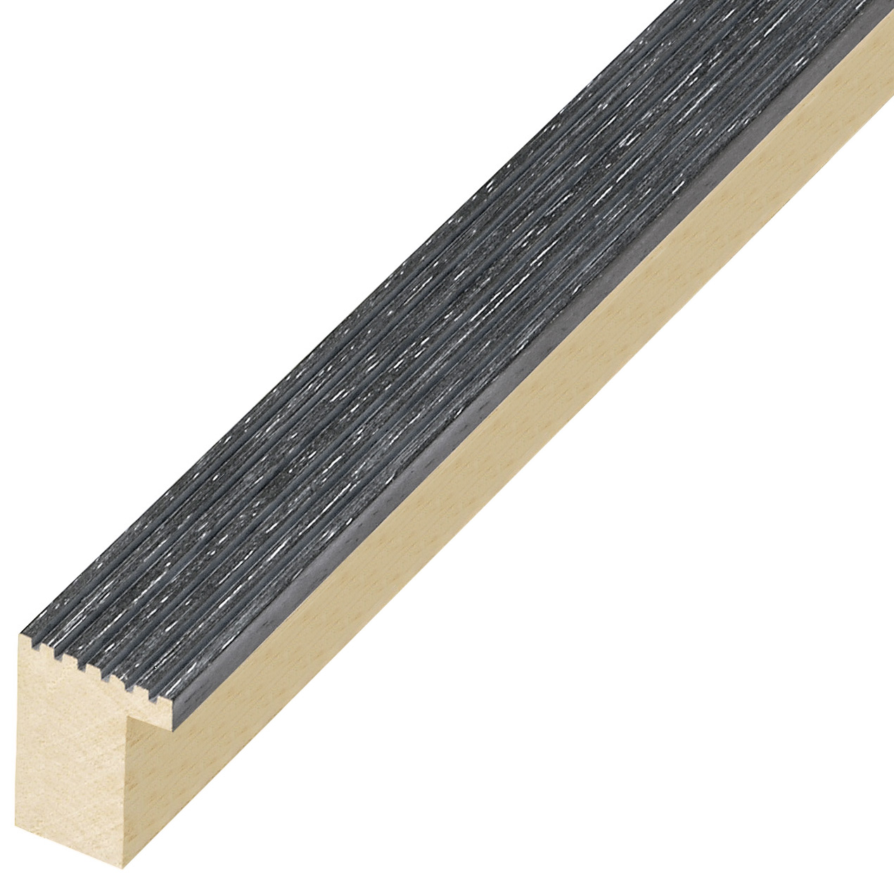 Moulding ayous, width 24mm, height 33 - Iron gray