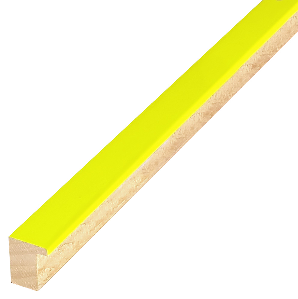 Moulding ayous, width 20mm, height 25 - Lemon yellow