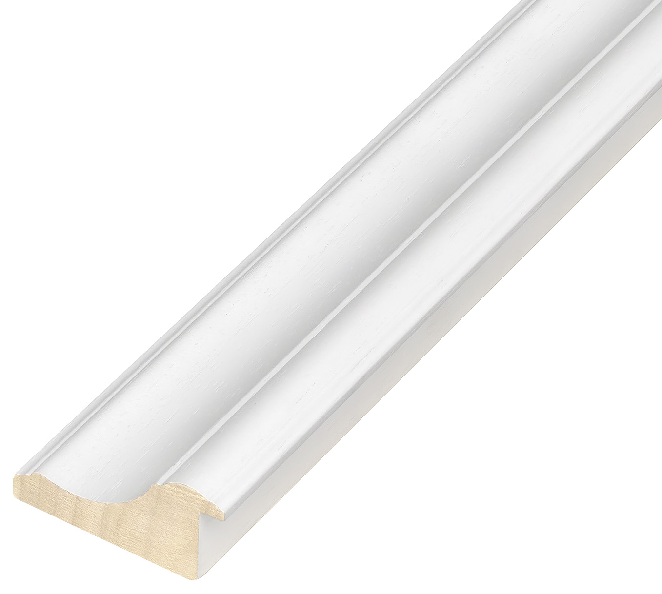 Moulding ayous, width 67mm, height 32 - White